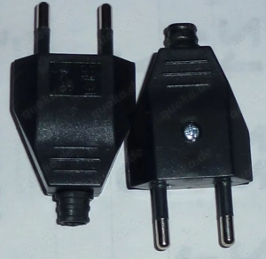 Euro-Stecker Kupplung schwarz neu