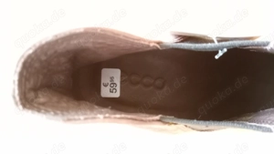 Chelsea-Stiefeletten mit Absatz. Echtes Leder. Marke: Ecco, braun Bild 6