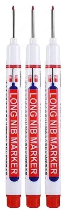 Markier stifte mit langkopf 3 St.Rot