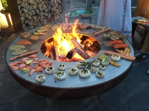 Teppanyaki Feuerschale und Grill - Stil, Gemütlichkeit & Genuss in vollendeter Harmonie