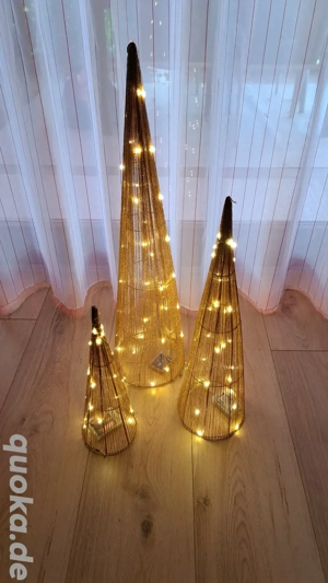 LED Kegel 3er Set Tannenbaum