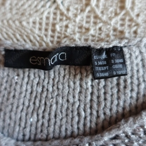 Damen - Strick - Pullover mit Glitzereffekt, Gr. S bzw. ca. Gr. 36, Esmara, grau Bild 4