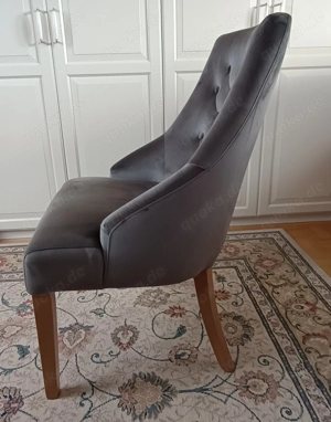 Hochwertiger grauer Polster-Sessel