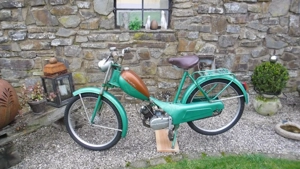 Oldtimer Moped,Gritzner Brummi 50 aus den 50iger Jahren. Hersteller Firma Kaiser Karlsruhe Durlach