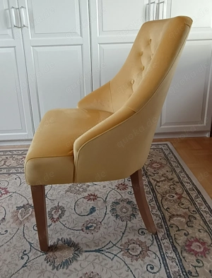 Hochwertiger gelber Polster-Sessel