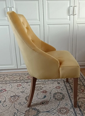 Hochwertiger gelber Polster-Sessel Bild 2