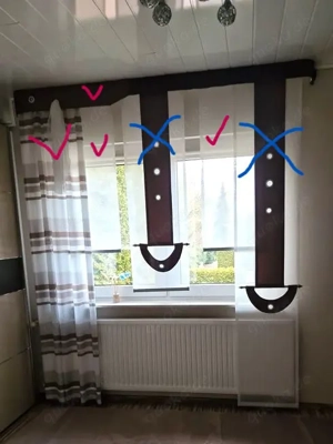 Gardinen-Set, kombinierbar   nur 30  