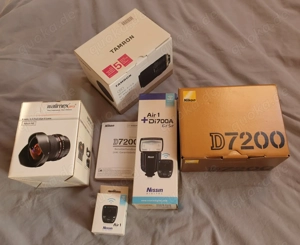 Nikon D7200, Objektive, Flashes, etc