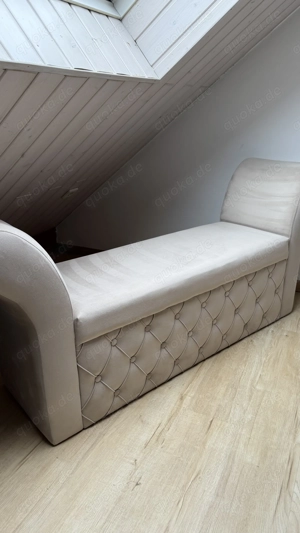 180x200 Bett mit Bettkasten (ohne Matratze) mit Sitzbank