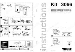 Grunddachträger Thule Mercedes-Benz B-Klasse zu verkaufen