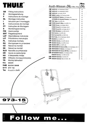 Heckklappen Fahrradträger Thule Mercedes-Benz B-Klasse zu verkaufen