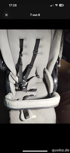 Joie Chrome DLX *Komplettset* und passender Babywanne  Matratze in Foggy Grau