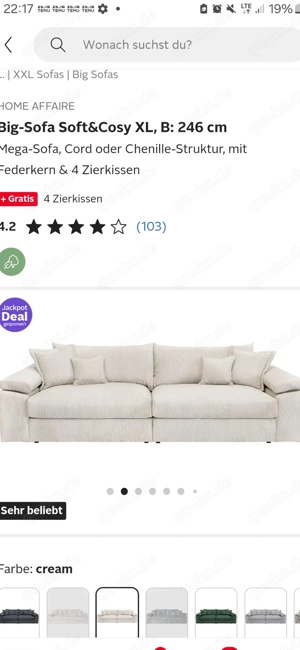 Big Sofa zu verkaufen 
