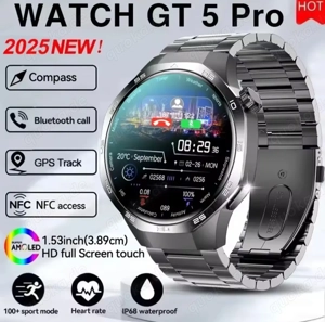 Neue Smartwatch GT5 Pro mit AMOLED, GPS & Edelstahl-Armband