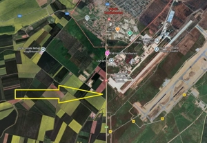 Baugrundstück 4,5 ha   Strategische Lage gegenüber dem Flughafen Mihail Kogălniceanu - Rumänien 