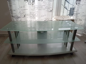 Sideboard silber Glas für TV o. ähnliches
