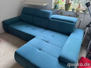 Ecksofa blau