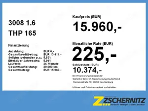 Peugeot 3008 1.6 THP 165 Allure AHK+LED+Navi+SHZ+2xKlima Bild 3