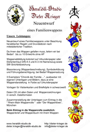 Ihr Familienwappen Zeichen der Tradition für Generationen!  Bild 3