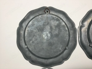 Sparkasse Sammler Zink Wandteller Set Blumenmotive Bild 7