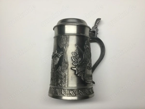 Zinn Krug Vintage 70er Jahre Jagdmotiv