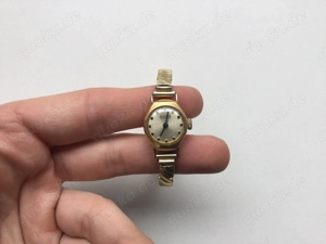 Bifora 17 Jewels Damen Vintage Armbanduhr Vergoldet