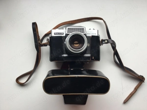 Revue Lux 35 Antike Kamera mit Lederhülle