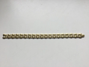 Gold Double Armband Vergoldet Vintage Schmuck mit Steinen