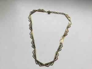Gold Double Halskette Collier Vintage 70er Jahre 