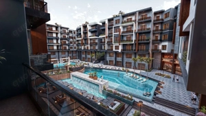  Fantastisches Apartment mit 1 Schlafzimmer und 1 Wohnzimmer im ICONIC Resort, Hurghada! 