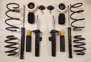 Fahrwerk Serienfahrwerk BMW E46 XI XD Allrad 3er Stoßdämpfer Federn Domlager Staubschutz neu 