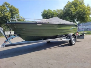 Tysk 450 open Angelboot Konsolenboot Motorboot 