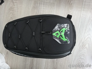 High Capacity Motorcycle Tail Bag Multi-function helmet gloves Green Travel bag