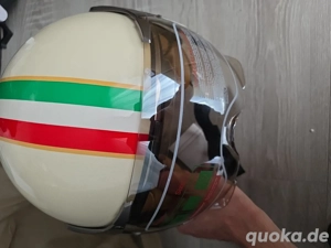 Vintage Motorcycle Open Face Jet Helmets Half Helmet with Sun Visor ECE Approved