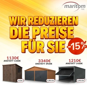 Blechgaragen nach Maß Gartenhaus Halle  