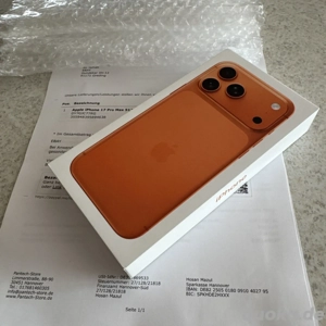 Apple iPhone 17 Pro Max-6,9" 512GB 12GB A19 Pro Cosmic Orange NEU OVP versiegelt