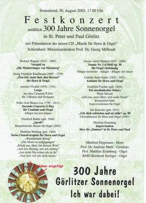 Orgelprospekt auf Büttenpapier, limitierte Auflage!