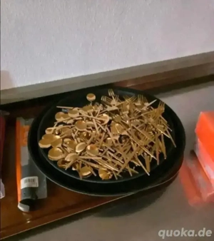 5-Teiliges Goldbesteck 