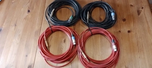 4 St. Audiokabel 10m XLR Klinke Aktivboxen Mikrofon Mischpult