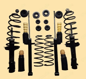 Fahrwerk Serienfahrwerk Standardfahrwerk VW Golf 3 + Cabrio Vento Federn Stoßdämpfer Domlager neu 