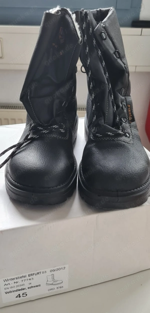 Winter-Sicherheitsstiefel Shield ERFURT S3, ungetragen, mit Warmfutter (Gr. 45 & 46)