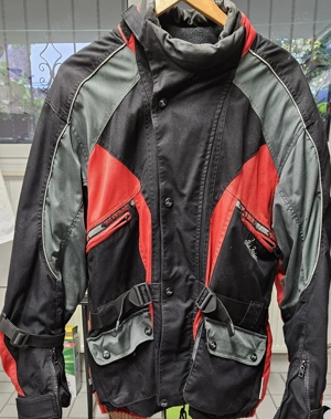 Dieter Braun Edition Speed Performance Motorradj Textil- Jacke, Schwarz -Rot Gr 52, gebraucht