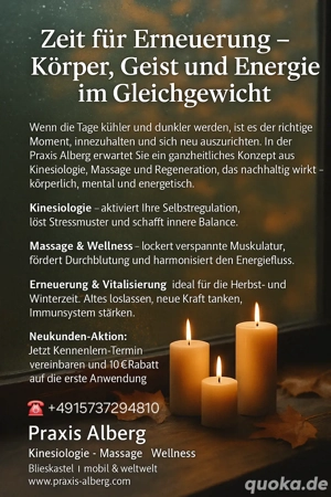 Zeit für Erneuerung   Körper, Geist u. Energie im Gleichgewicht - keine erotischen od. sexuellen Die