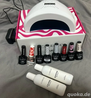 Claresa UV LED Nagelset   komplett für Maniküre (mit Lampe, Farben & Zubehör)