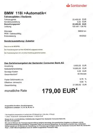 BMW 118 i Advantage AUT/NAVI/LED/SHZ/PDC Bild 2