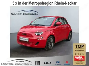 Fiat 500e Red Navi Apple CarPlay Android Auto Klimaautom Fah