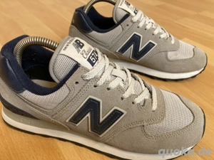 New Balance 574 Gr. 38 | Herrenschuhe Sneakers Wildleder 515 373 530 grau blau Bild 6