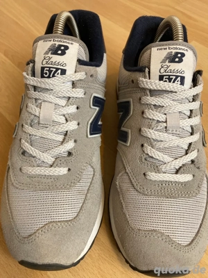 New Balance 574 Gr. 38 | Herrenschuhe Sneakers Wildleder 515 373 530 grau blau Bild 3