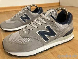 New Balance 574 Gr. 38 | Herrenschuhe Sneakers Wildleder 515 373 530 grau blau Bild 2