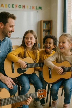Gitarrenunterricht für Kinder (7 - 8 Jahre)   Jetzt Plätze frei!